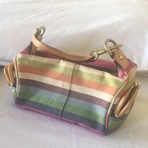 Coach legacy stripe mini purse